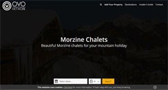 Desktop Screenshot of morzinechalets.com