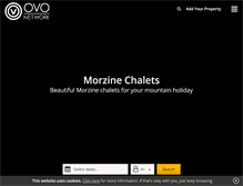 Tablet Screenshot of morzinechalets.com